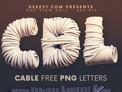Cable - Free 3D Lettering