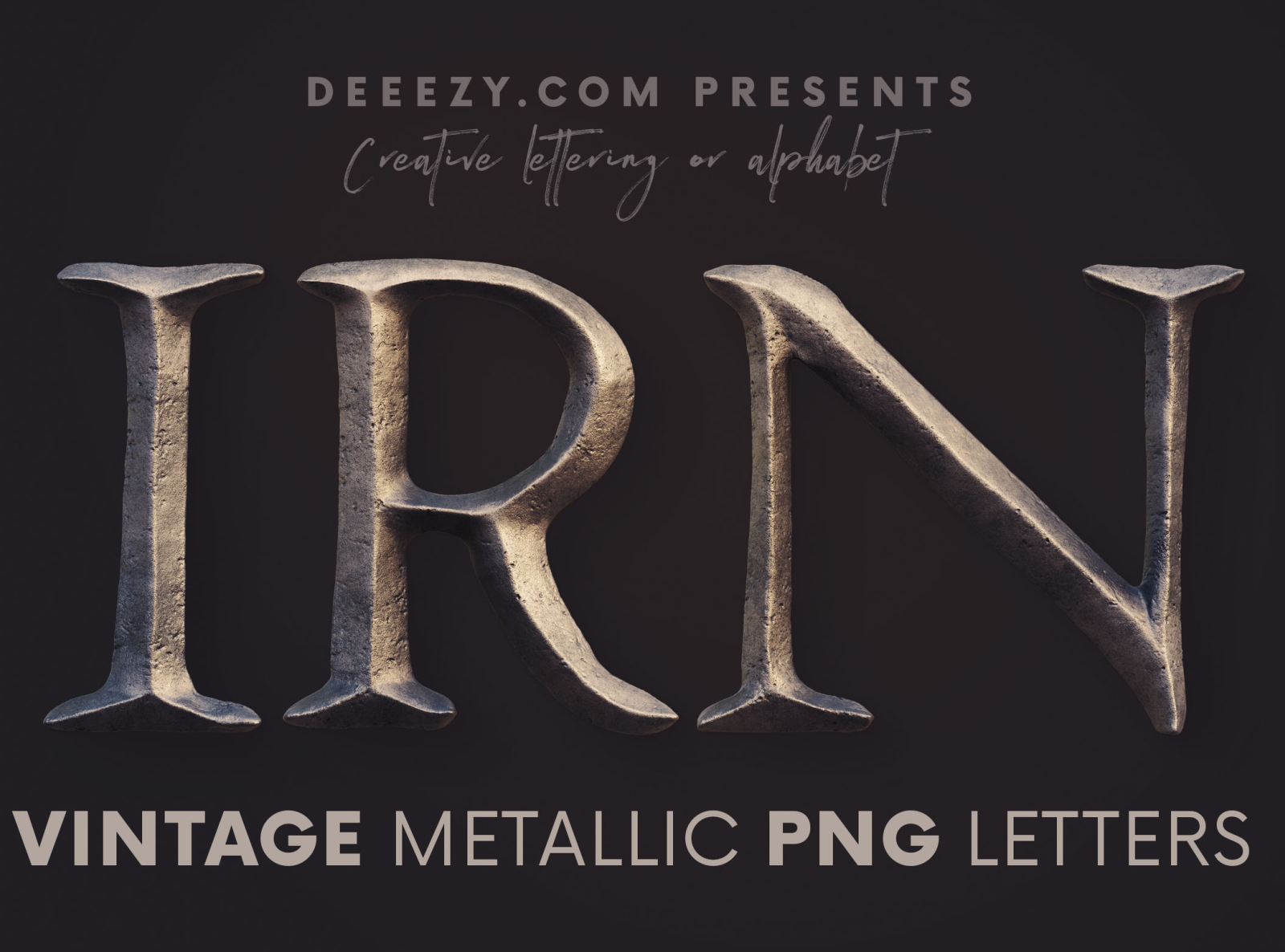 Vintage Metallic Free 3d Lettering By Cruzinedesign On Dribbble