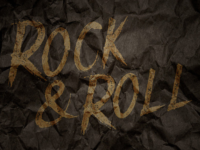Rocknroll Font brush custom display fancy font music rock typo typography