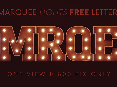 Marquee Lights - Free 3D Lettering