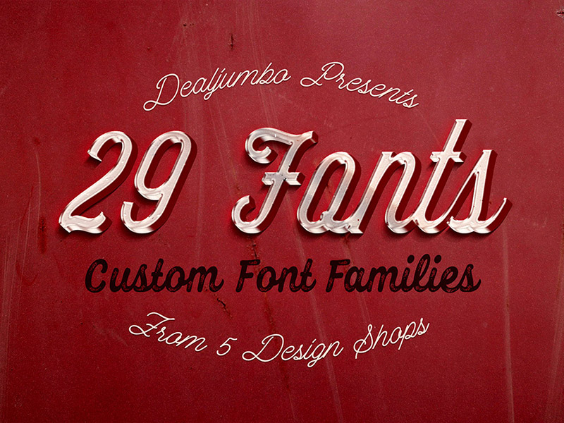 Download Mega Bundle: Best Custom Fonts by CruzineDesign on Dribbble