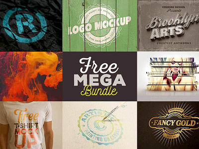 Free Mega Bundle font free free bundle free fonts free graphics free photos free vectors freebies logo mock up mockup