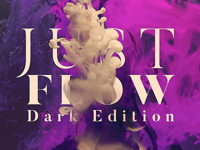 FREE: Just Flow – Dark Edition artistic effects free free download freebie logo mockup mock up mockup photos photoshop text mockup watercolor