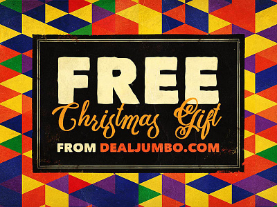 Free Christmas Gift from Dealjumbo font free free bundle free fonts free graphics free photos free vectors freebies logo mock up mockup