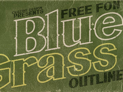 Bluegrass Outline - Free Font