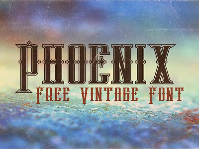 Phoenix – Free Vintage Font best typography font free free downloads free font free fonts free graphics freebie retro font typeface typography vintage font