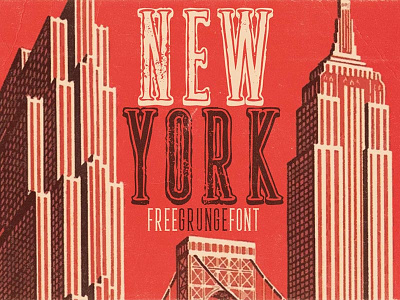 NewYork – Free Grunge Font best typography font free free downloads free font free fonts free graphics freebie grunge font retro font typography vintage font