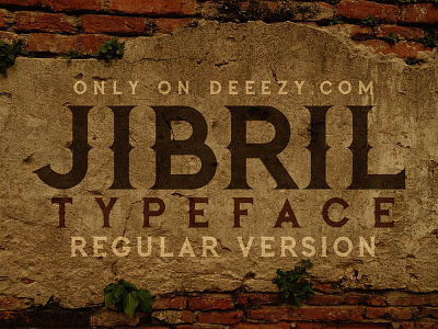 Jibril Regular - Free Font font free free downloads free font free fonts free graphics freebie retro font typeface typography vintage font