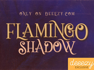 Free Font - Flamingo Shadow cool typography deeezy font free free font free typography freebies logo retro font typography vintage font vintage typography