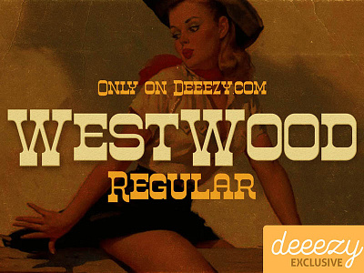 Free Font - Westwood Regular cool typography deeezy font free free font free typography freebies grunge font logo typography vintage font vintage typography