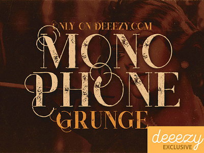 Free Font - Monophone Grunge cool deeezy font free freebies grunge logo typography vintage