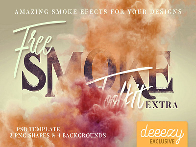 FREE Smoke Toolkit Extra backgrounds free free effects free graphics free template free textures freebie graphics mockup smoke smoke effects