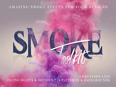 Smoke Toolkit backgrounds brushes effects graphics mockup patterns photoshop smoke smoke effects template textures