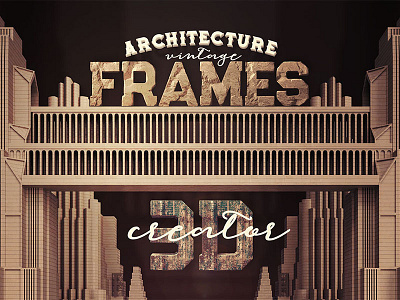 Vintage 3D Frame Creator 3d 3d frame architecture artdeco artdeco frame effects photoshop photoshop frame photoshop templates vintage vintage frame