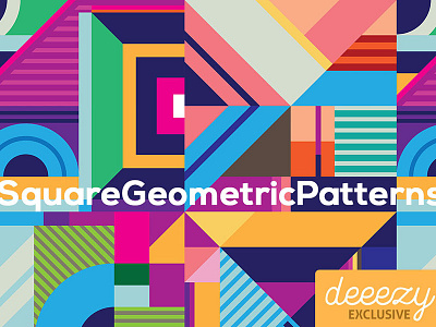 Free Square Geometric Patterns