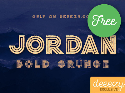 Free Font - Jordan Bold Grunge