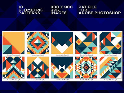 FREE Colorful Geometric Patterns