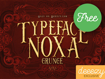 Noxa Grunge FREE Font font free free font freebie gothic font grunge font inline font retro typography typeface victorian font vintage font vintage typography