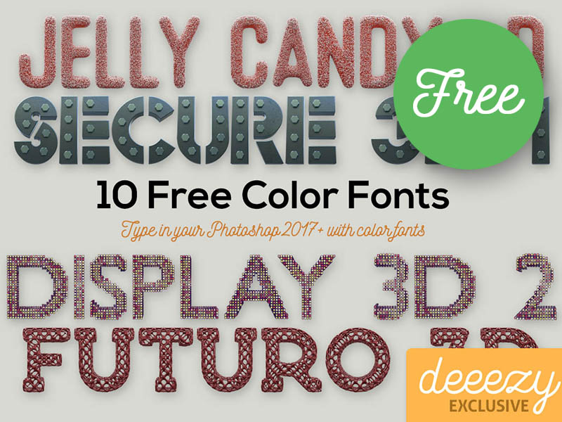 Download 10 Free Color Svg Fonts 1 By Cruzinedesign On Dribbble