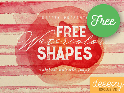 Free Abstract Watercolor Shapes