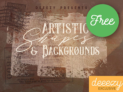 Free Artistic Shapes & Backgrounds abstract artistic backgrounds creative free free graphics free shapes freebie grunge shapes stamps textures