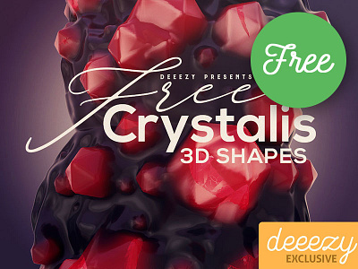 Crystalis – Free 3D Shapes 3d 3d graphics 3d shapes abstract crystals decorative free free graphics freebie futuristic render transparent png