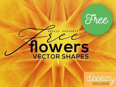6 Free Vector Flowers decorative flower free free graphics free shapes free vector freebie geometric line linear vector vector shapes