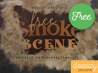 Free Smoke Scene Template 3d effects free free download free graphics freebie mock up mockup photoshop psd smoke template
