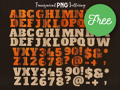 Free Creative PNG Lettering 1 free free download free font free graphics freebie grunge lettering png retro typeface typography vintage