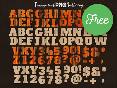 Free Creative PNG Lettering 1