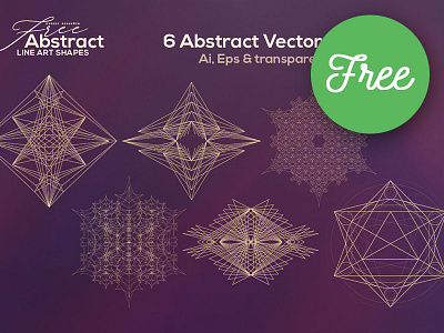 Free Abstract Line Art Shapes