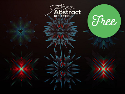 6 Free Abstract Reflections abstract free free download free graphics free shapes free vector freebie geometric graphics polygonal shapes vector