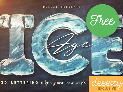 Ice Age Free 3D Lettering christmas deeezy free free download free font free lettering free typography freebie ice ice font ice lettering ice typography winter