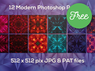 12 Free Modern Geometric Patterns colorful creative design free free backgrounds free graphics free patterns freebie geometric geometric patterns patterns photoshop