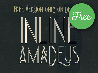 Amadeus Inline – Free Font deeezy display font font free free font free typography freebie freebies inline font logo retro retro typography typography vintage vintage font vintage typography