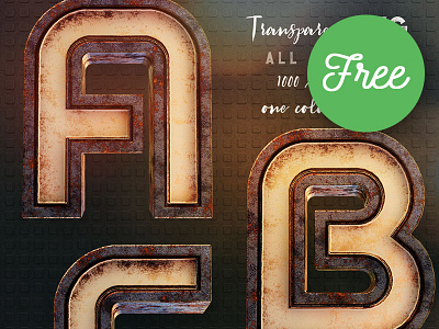 Rusty Future FREE 3D Lettering