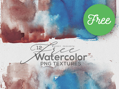 12 Free Abstract Watercolor Textures abstract artistic backgrounds free free graphics free shapes free textures free watercolor shapes grunge shapes textures watercolor