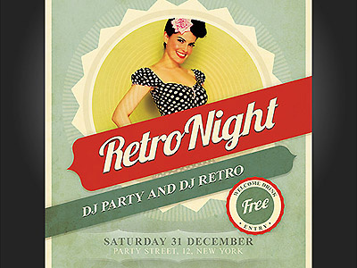 Retro Party Flyer