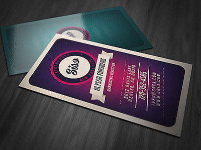 Retro Style Business Card