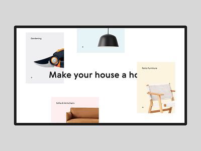 MyHome Animation #2 ae after effect animation clean concept design ecommerce furniture home house interaction interface minimal shop store typogaphy ui ux web website