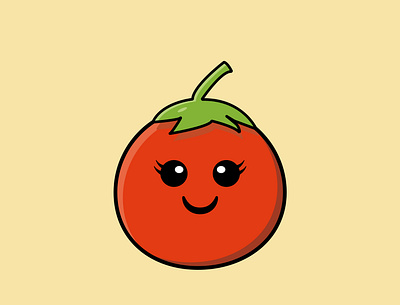 The Smiling Tomato 3d artstronaut branding cartoon design emoticon fruits graphic design illustration logo mascot orange tomato ui ux vector