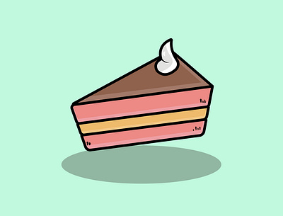 The rainbow chocolate sponge artstronaut bake birthday branding cake cartoon chocolate delicious design graphic design illustration logo rainbow sponge ui ux vector