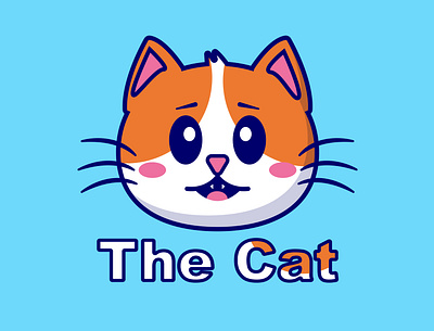 The cat logo 3d animation artstronaut branding cartoon cat cute design graphic design illustration logo motion graphics orange ui ux vector