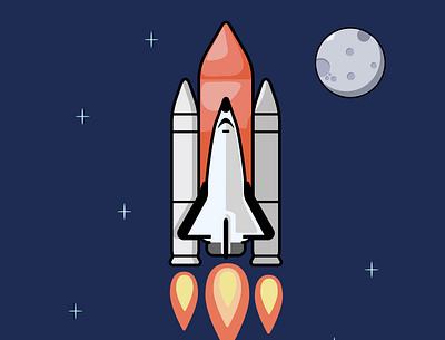 The arstronaut spacecraft 3d animation artstronaut astronaut astronomy branding cartoon cosmos design graphic design illustration logo moon motion graphics space ui vector
