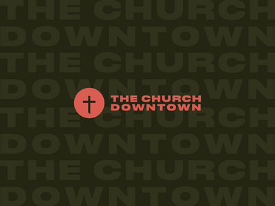 The Church Downtown Secondary branding church design graphic design logo