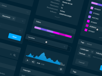 Exploring widgets audio color exploration free location metadata orbit palette ui ux widget