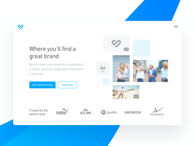 Landing page redesign branding design header hero landing page minimal sketch web website