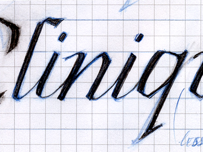 Clinique Project (A) hand lettering lettering logo