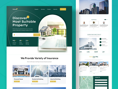 HomeCity RealState Visual Design design system figma landing page real state ui ui ux web design