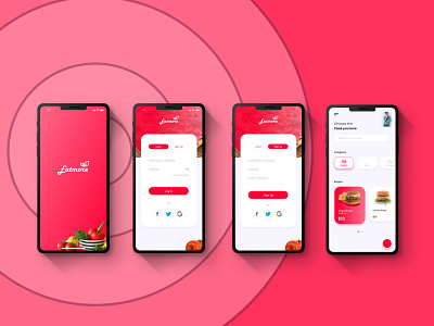 Eatmore food app figma food graphic design mobile app restaurant uiux visual design web design